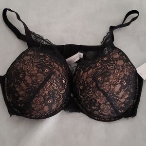 Auden Womens Black Lace Bra 42D